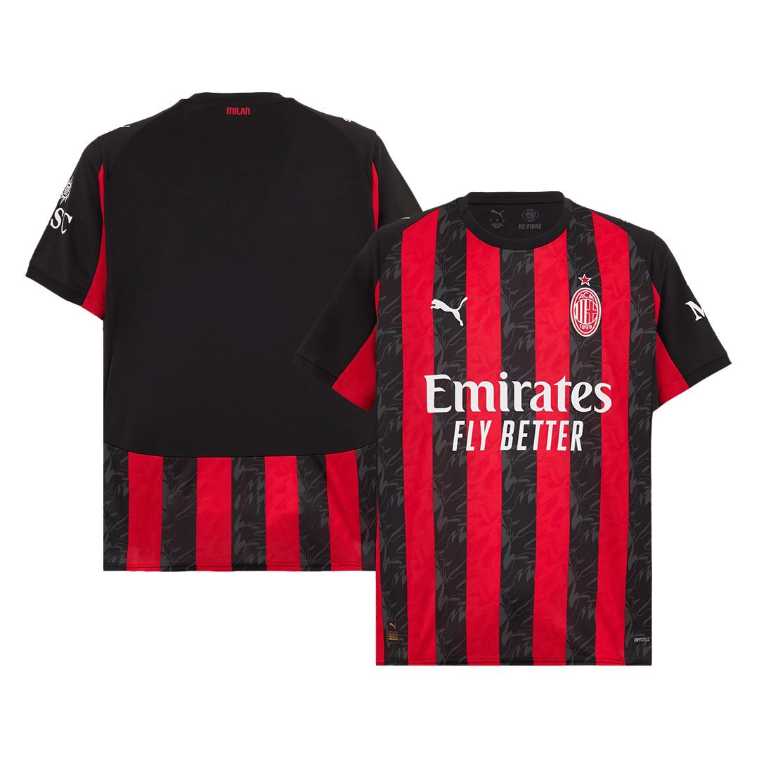 Φανέλα Εντός Έδρας AC Milan 2025/26 Κόκκινο & Μαύρο