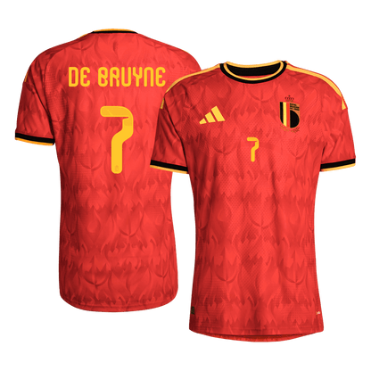 Βέλγιο DE BRUYNE #7 Αρχική σελίδα Προσαρμοσμένη έκδοση παίκτη Φανέλα ποδοσφαίρου Παγκόσμιο Κύπελλο 2026