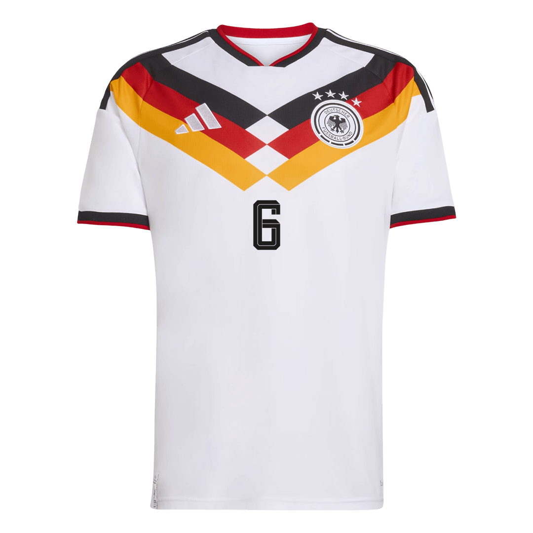 KIMMICH #6 Φανέλα ποδοσφαίρου Γερμανίας Αρχική σελίδα Προσαρμοσμένη φανέλα Παγκόσμιο Κύπελλο 2026