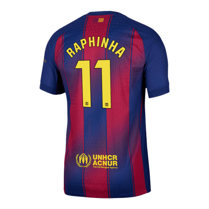 RAPHINHA #11 Αυθεντική Φανέλα Ποδοσφαίρου Barcelona Home 2025/26