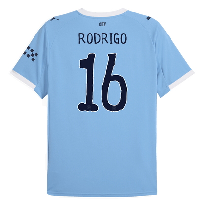 RODRIGO #16 Μάντσεστερ Σίτι Εντός ποδόσφαιρο Τζέρσεϊ 2025/26 Μπλε - Παγκόσμιο Κύπελλο Συλλόγων