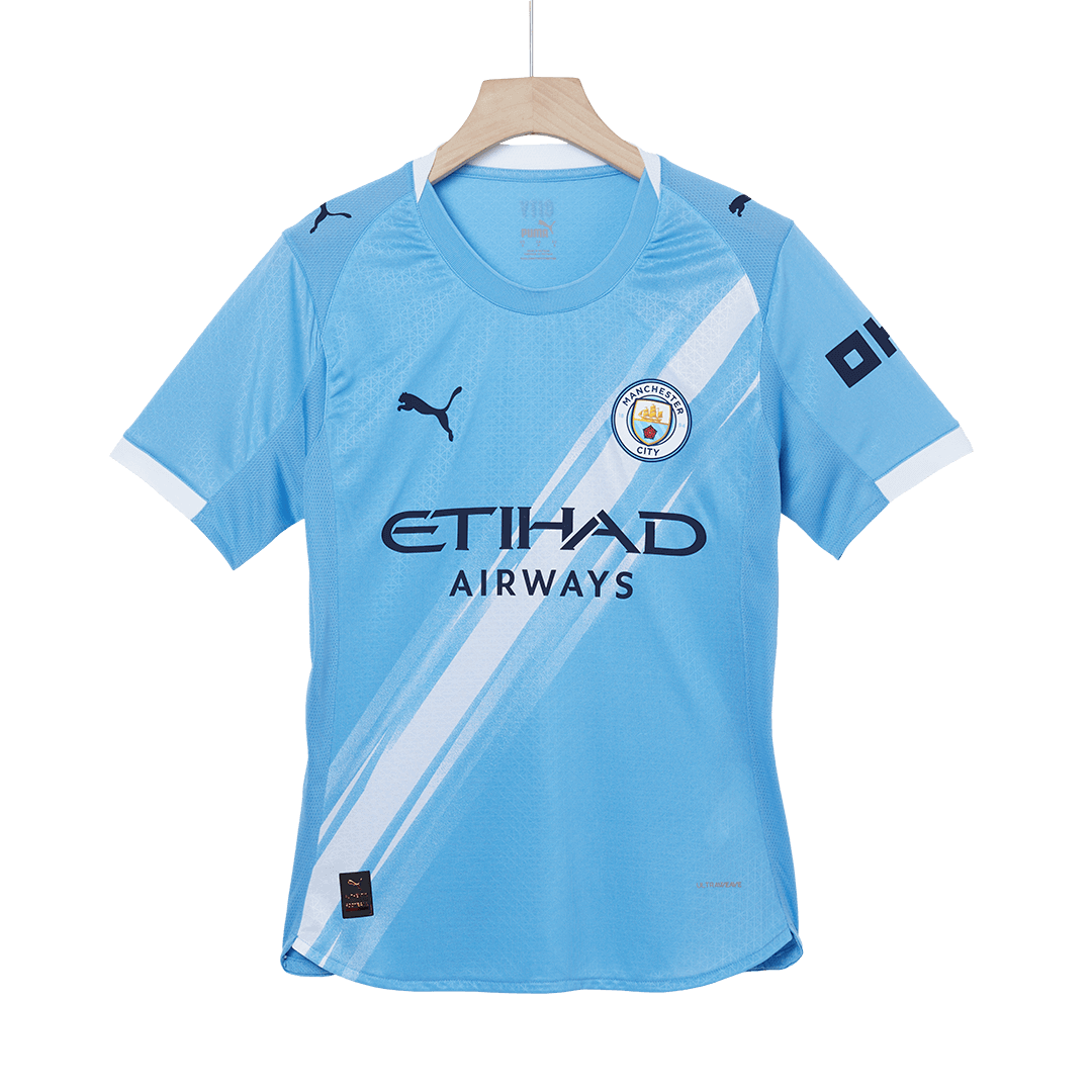 RODRIGO #16 Authentic Manchester City Home Soccer Jersey 2025/26 Blue Jersey - Club World Cup
