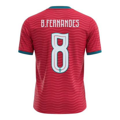 B.FERNANDES #8 Portugal Home Soccer Jersey World Cup 2026