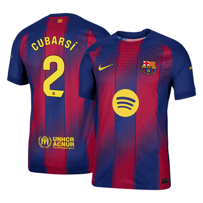 CUBARSÍ #2 Αυθεντική Φανέλα Ποδοσφαίρου Barcelona Home 2025/26