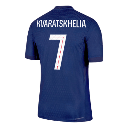 KVARATSKHELIA #7 PSG Αυθεντική Φανέλα Ποδοσφαίρου Εντός Έδρας 2025/26