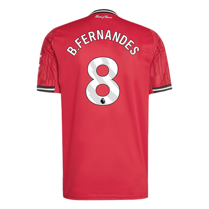 B.FERNANDES #8 Εντός έδρας ποδοσφαιρική φανέλα Manchester United 2025/26