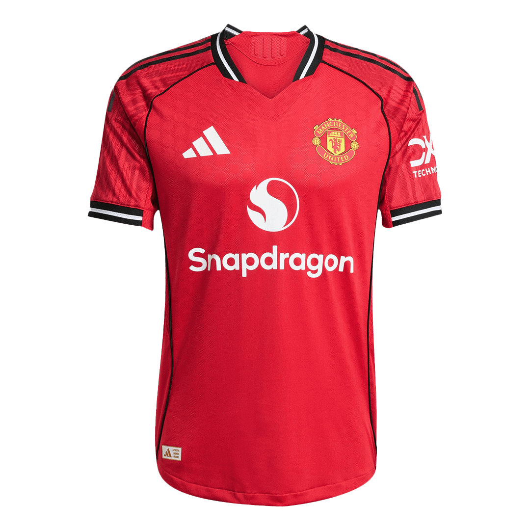 B.FERNANDES #8 Αυθεντική ποδοσφαιρική φανέλα Manchester United εντός έδρας 2025/26