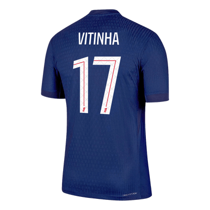 VITINHA #17 PSG Home Authentic Soccer Jersey 2025/26