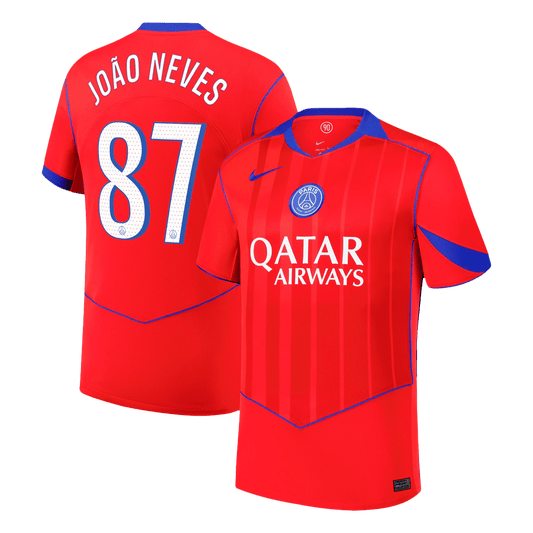 PSG φανέλα 3η φανέλα 2025/26 JOÃO NEVES #87