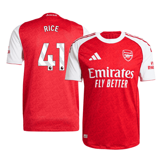 RICE #41 Αυθεντική φανέλα ποδοσφαίρου Arsenal 2025/26 Κόκκινη