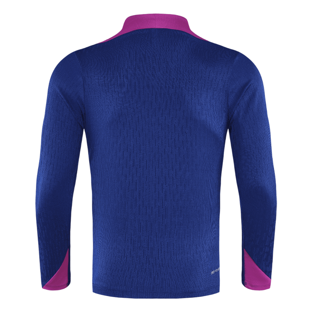 Barcelona 1/4 Zip Tracksuit 2025/26 Kids Navy