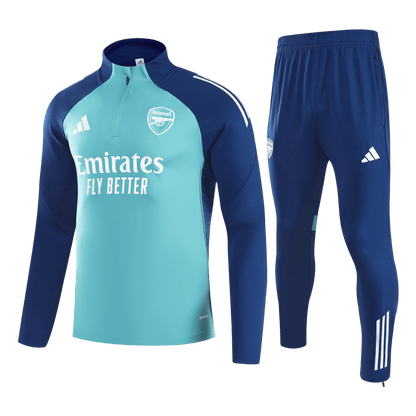Arsenal 1/4 Zip Tracksuit 2025/26 Kids Green