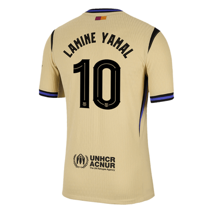 LAMINE YAMAL #10 Αυθεντική Φανέλα Εκτός Έδρας Μπαρτσελόνα 2025/26 - UCL