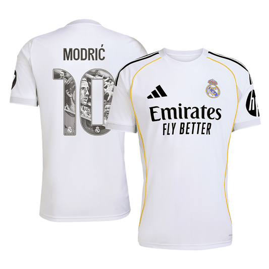 Ειδική φανέλα εντός έδρας Real Madrid 2025/26 με το όνομα MODRIC #10