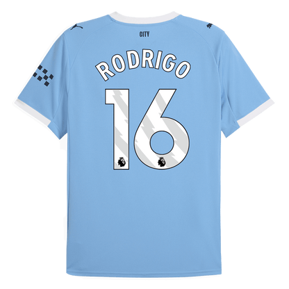 RODRIGO #16 Εντός έδρας ποδοσφαιρική φανέλα Manchester City 2025/26 Μπλε