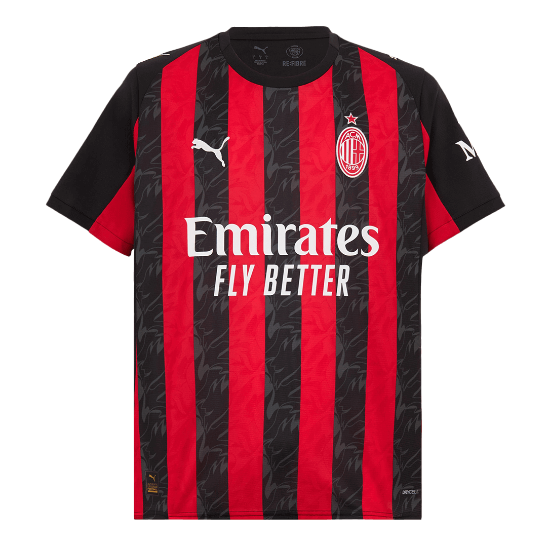 Φανέλα Εντός Έδρας AC Milan 2025/26 GIMENEZ #7 Κόκκινο & Μαύρο