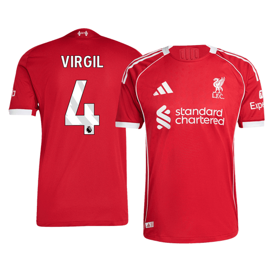 VIRGIL #4 Liverpool Αυθεντική Εντός Έδρας Φανέλα Ποδοσφαίρου 2025/26