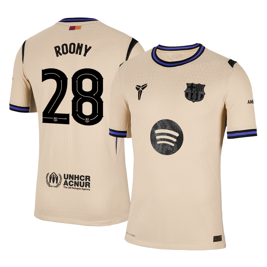 ROONY #28 Barcelona Away Player Version Jersey 2025/26 - UCL