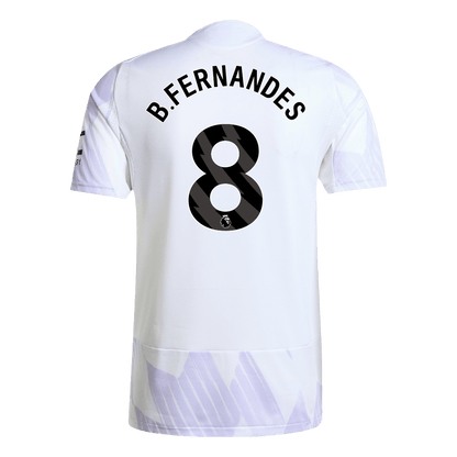 B.FERNANDES #8 Αυθεντική Φανέλα Ποδοσφαίρου Manchester United Εκτός έδρας 2025/26