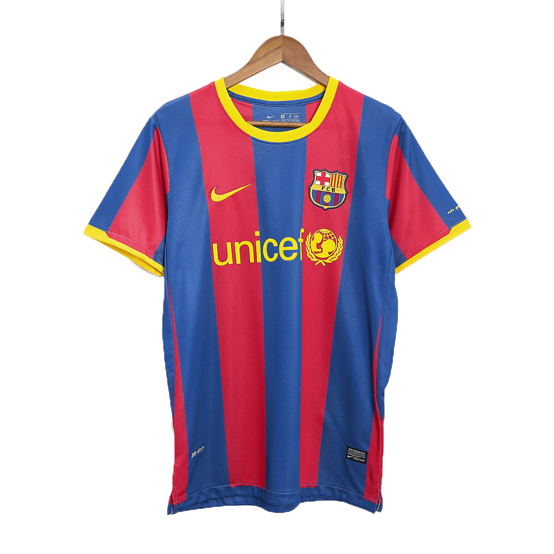 A.INIESTA #8 Ρετρό φανέλα Barcelona για εντός έδρας ποδόσφαιρο 2010/11