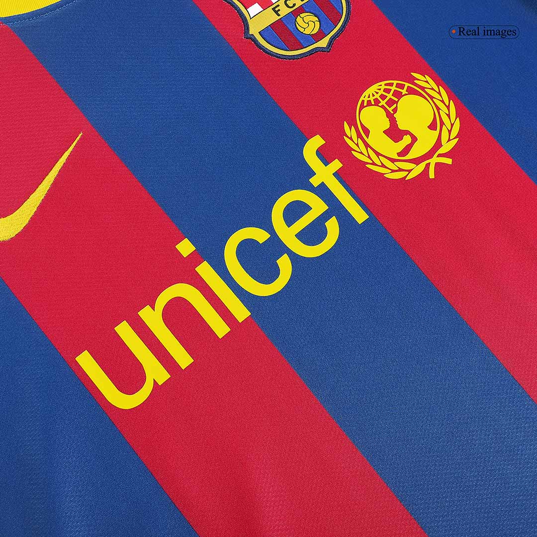 A.INIESTA #8 Ρετρό φανέλα Barcelona για εντός έδρας ποδόσφαιρο 2010/11